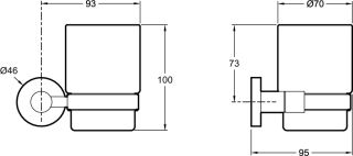 Держатель со стаканчиком Jacob Delafon CLASSIQUE  E77825-CP